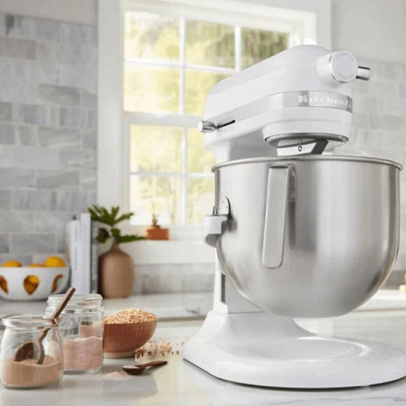 Кухонний комбайн KitchenAid Heavy Duty 6,6 л 5KSM70JPXEWH з підйомною чашею, білий