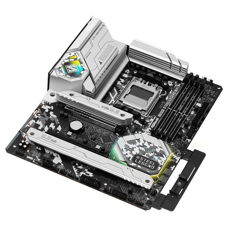 Материнская плата ASRock B650E Steel Legend WIFI (AM5/B650, 4*DDR5, 2xPCIex16, HDMI/DP, 4xSATAIII,3xM.2, 2.5GLan, ATX)