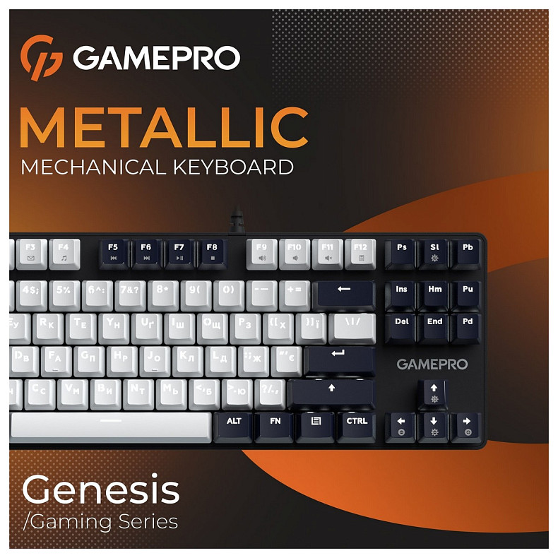 Клавіатура GamePro Genesis Metallic MK110B Outemu Red Swithes USB Black