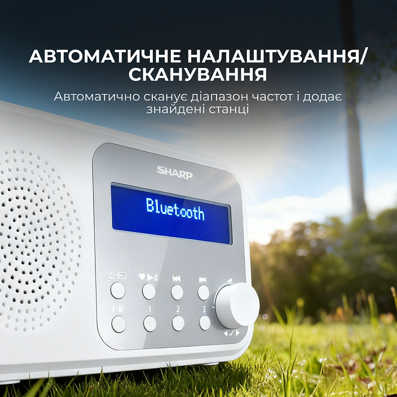 Радіоприймач Sharp DR-P420 White