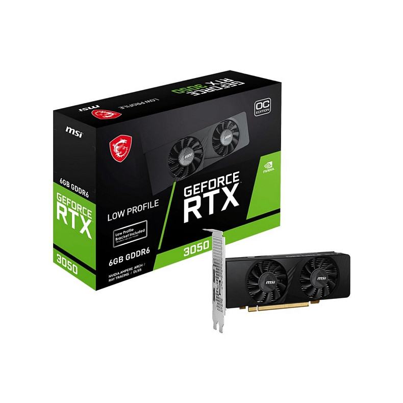 Відеокарта MSI GeForce RTX 3050 6GB GDDR6 LP OC