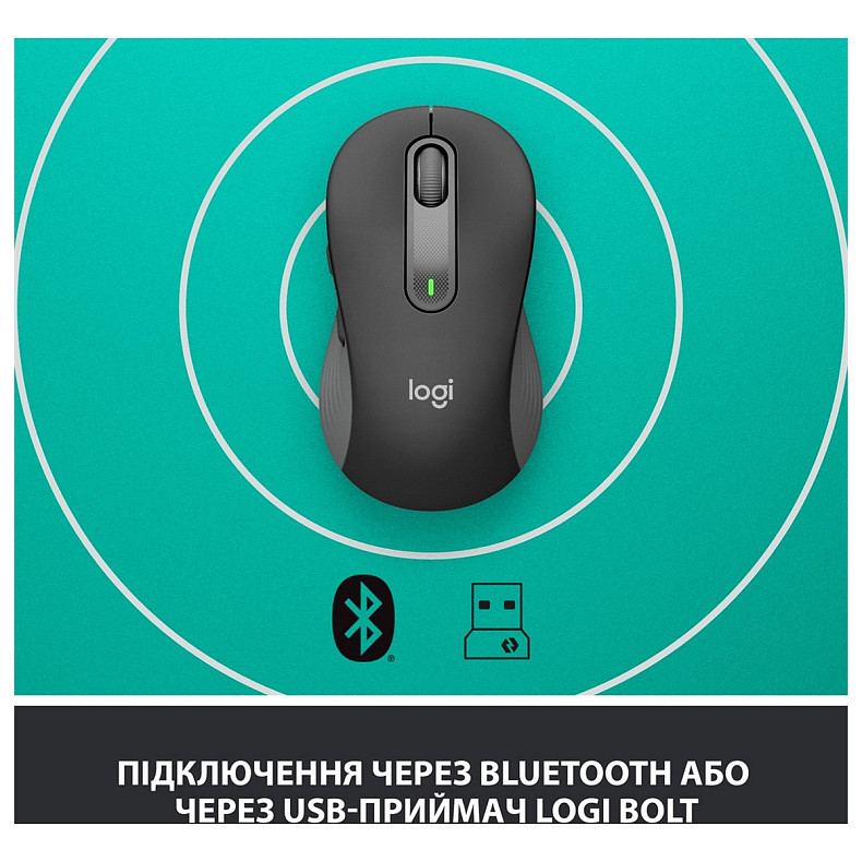 Мишка Logitech Signature M650 L Graphite USB (910-006236)