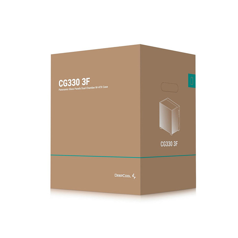 Корпус DeepCool CG330 3F Black (R-CG330-BKNGM3-G) без БП