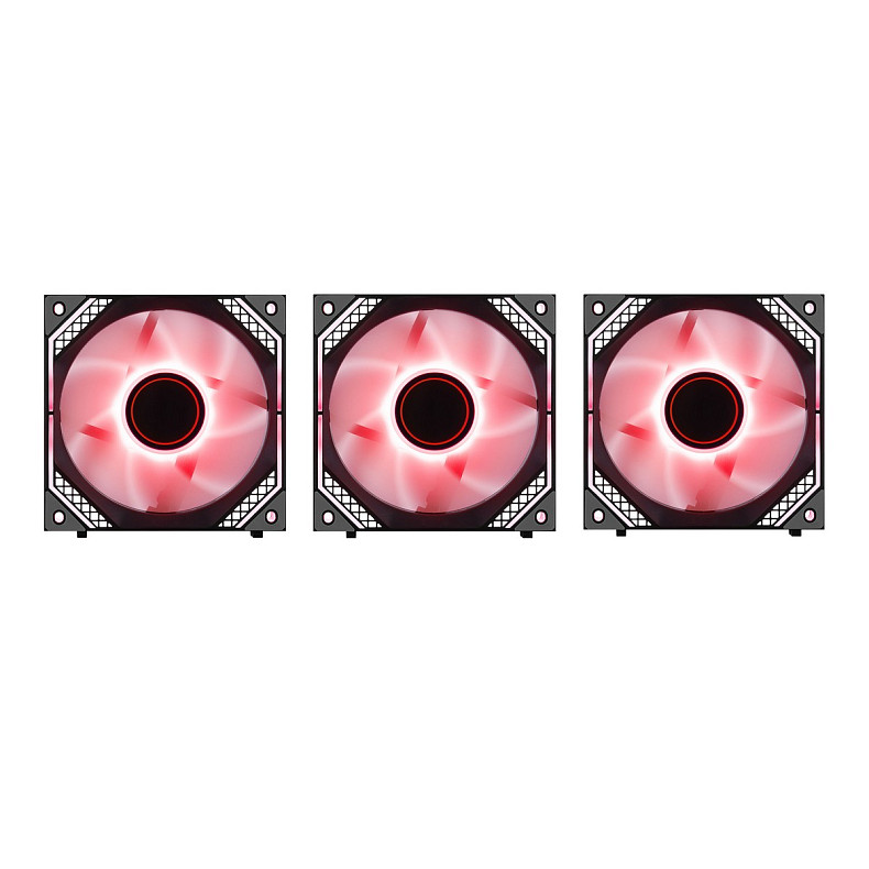 Корпусный вентилятор 2E GAMING Air Cool Magic Mirror ACF120MB-ARGB, 3x120мм, 2000rpm, 4pin PWM +5VAR
