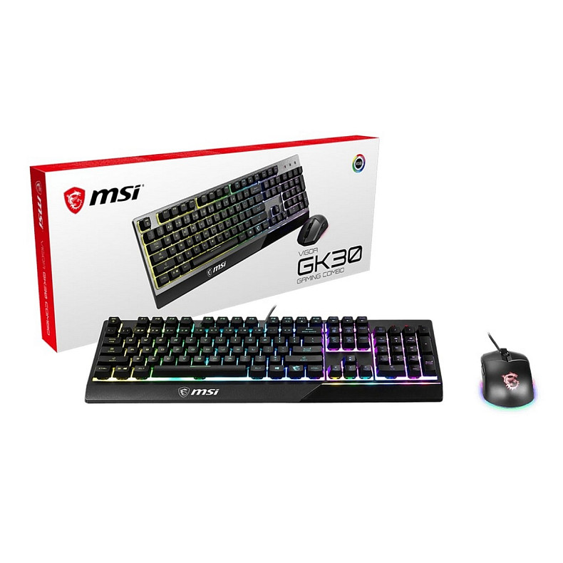 Комплект клавиатура и мышь MSI Vigor GK30 COMBO UA USB, EN/UKR/RU, RGB