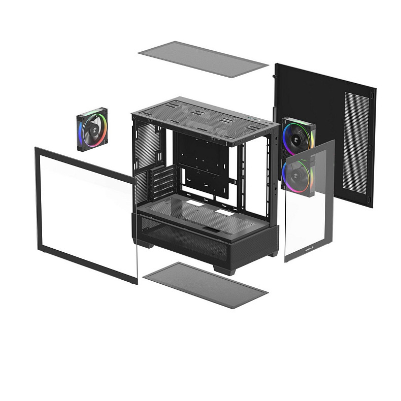 Корпус DeepCool CG380 3F Black (R-CG380-BKAGM3-G) без БП