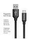 Кабель ColorWay USB-USB-C, 2м Black (CW-CBUC008-BK)