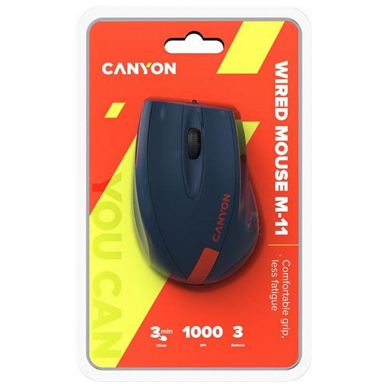 Мышь Canyon CNE-CMS11BR Blue/Red USB