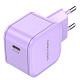 Зарядное устройство 1xUSB-C 20W PD3.0/QC3.0 Purple Vention