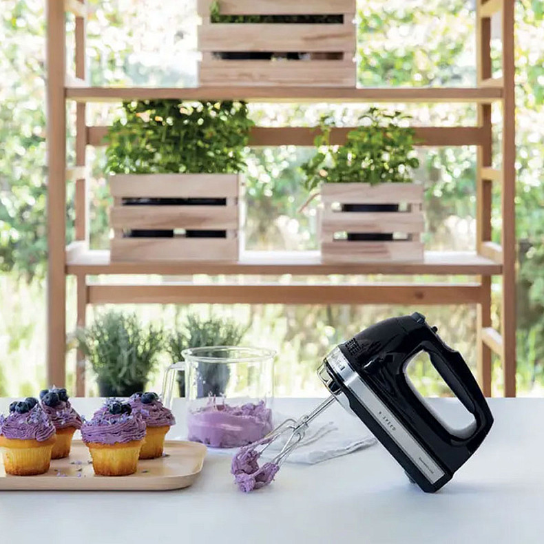 Миксер KitchenAid 5KHM9212EOB ручной 9 скоростей черный