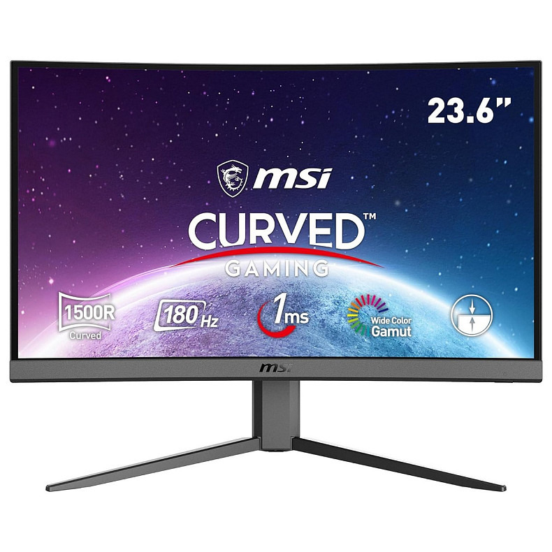 Монитор MSI 23.6" Optix G24C4 E2 VA Black Curved 180Hz