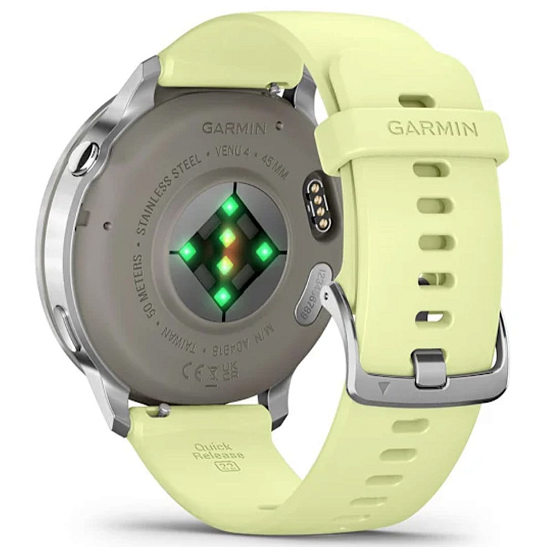 Смарт-часы GARMIN Venu 4 45 mm Silver with Citron Silicone band (010-03014-02)