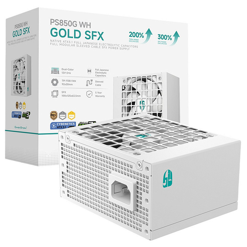 Блок питания DeepCool GamerStorm PS850G 850W White (R-PS850G-FE0W-JGEU)