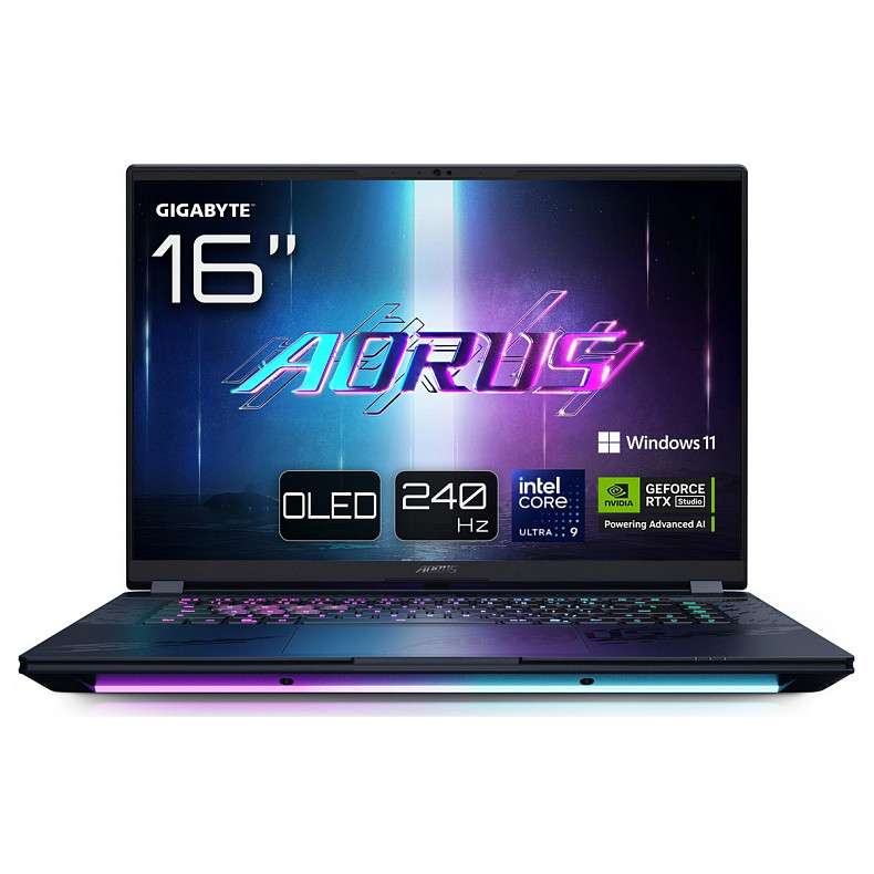Ноутбук AORUS MASTER 16 16.0 QHD OLED, Intel U9-275HX, 32GB, F2TB, NVD5080-16, W11, чорний