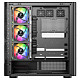 Корпус Modecom VOLCANO AQ400 ARGB MIDI SIDE LCD 6,2”, 4x120mm fans BLACK без БЖ ATX