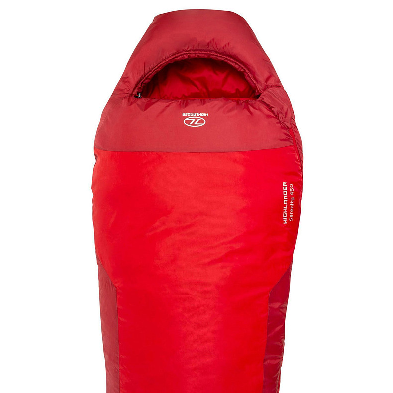 Спальний мішок Highlander Serenity 450/-10°C Red Left (SB187-RD)
