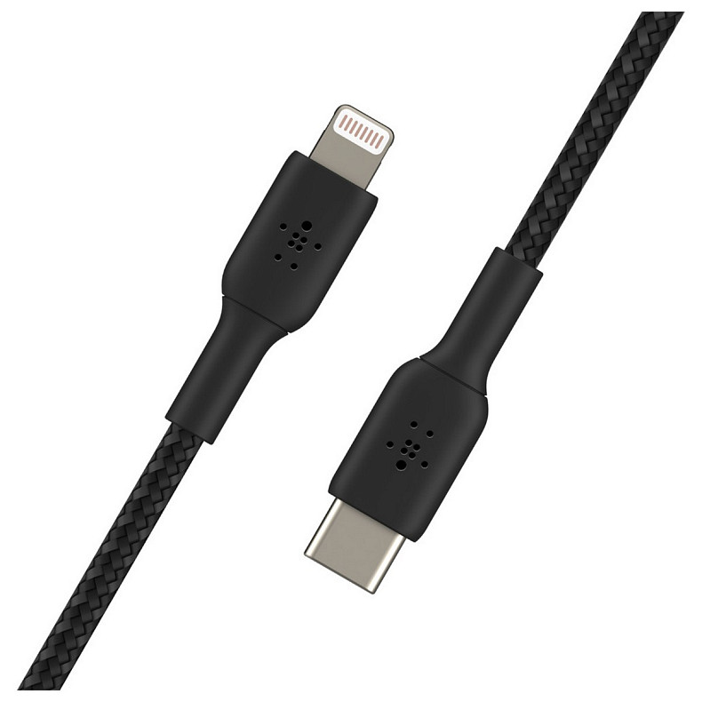 Кабель USB-C > Lightning зарядка/синхронизация Belkin, 2м, Type-C,  чорний