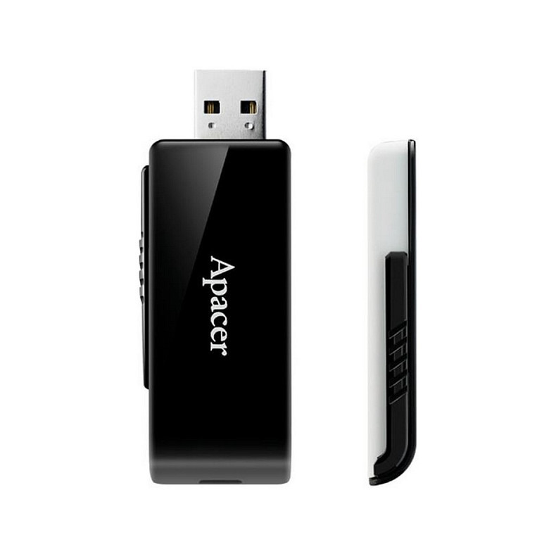 Флеш-накопичувач USB3.2 64GB Apacer AH350 Black (AP64GAH350B-1)