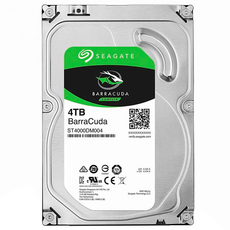 Жесткий диск Seagate BarraCuda 4.0TB 5400rpm 256MB (ST4000DM004)