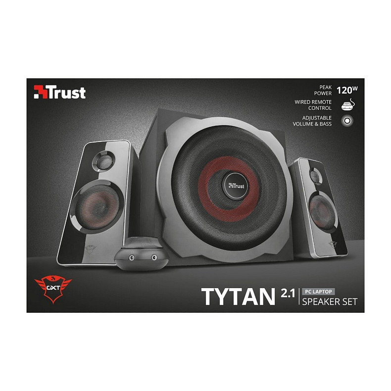 Акустична система (Колонки) Trust 2.1 GXT 38 Tytan Ultimate Bass Speaker Set BLACK