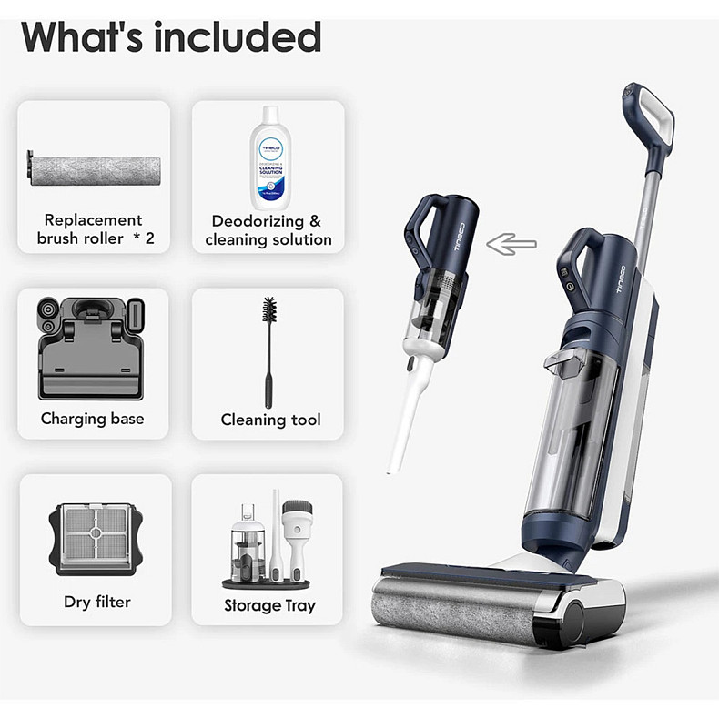 Ручний миючий акумуляторний пилосос Tineco Floor One S5 Combo Plus (FW150300DE)