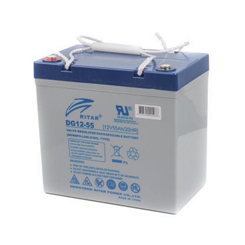 Аккумуляторная батарея Ritar 12V 55AH GEL (DG12-55)
