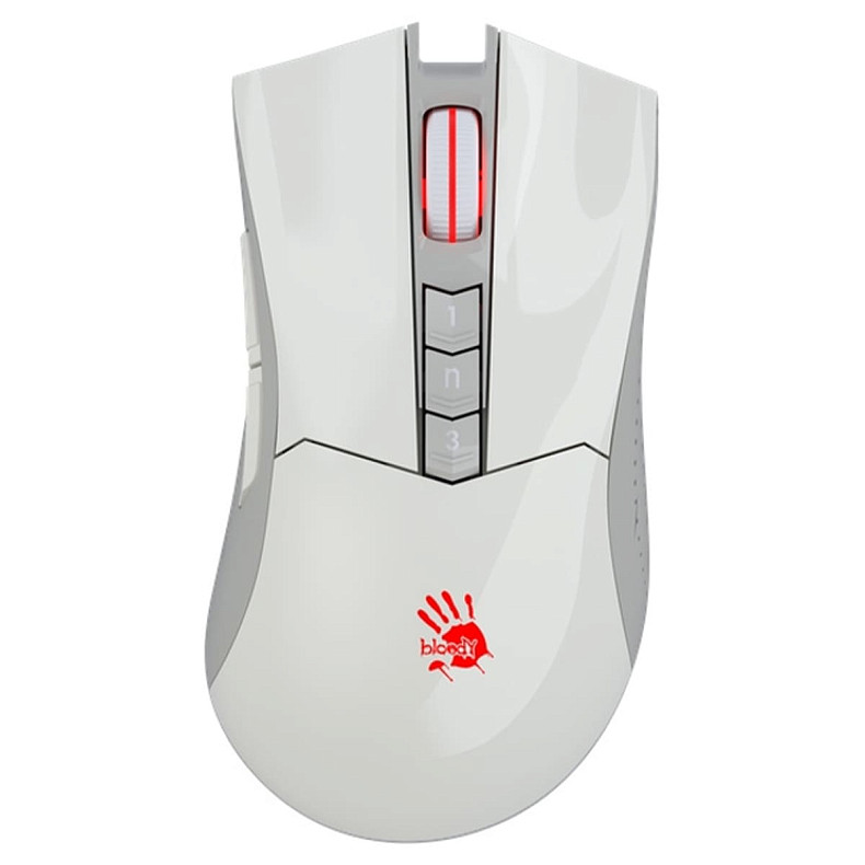 Миша Bloody R90 Plus (Greyish White)