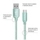 Кабель ColorWay USB-USB-C, 2.4А, 2м Mint (CW-CBUC008-MT)