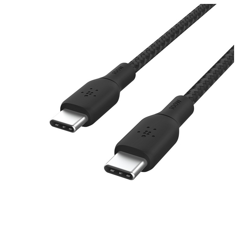 Кабель Belkin USB-С > USB-С, 3м, 100Вт, плетений, чорний