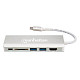 Док-станція Intracom USB3.1 Type-C --> HDMI/USB 3.0x2/RJ45/SD/PD 60W Hub 7-in-1 Manhattan