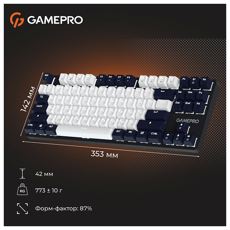 Клавіатура GamePro Genesis Metallic MK110B Outemu Red Swithes USB Black