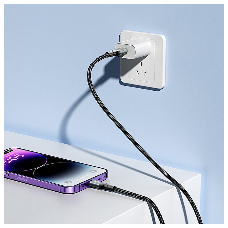 Кабель XO USB Type-C - USB Type-C (M/M), 5А, 240W, 2 м, Black (NB-Q264B-CC.black)