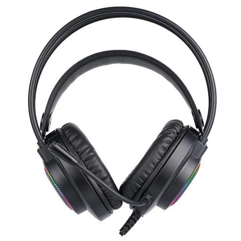 Ігрова гарнітура XTRIKE ME GH-509, USB+3.5мм, 7 режимів RGB, кабель 2м, чорна