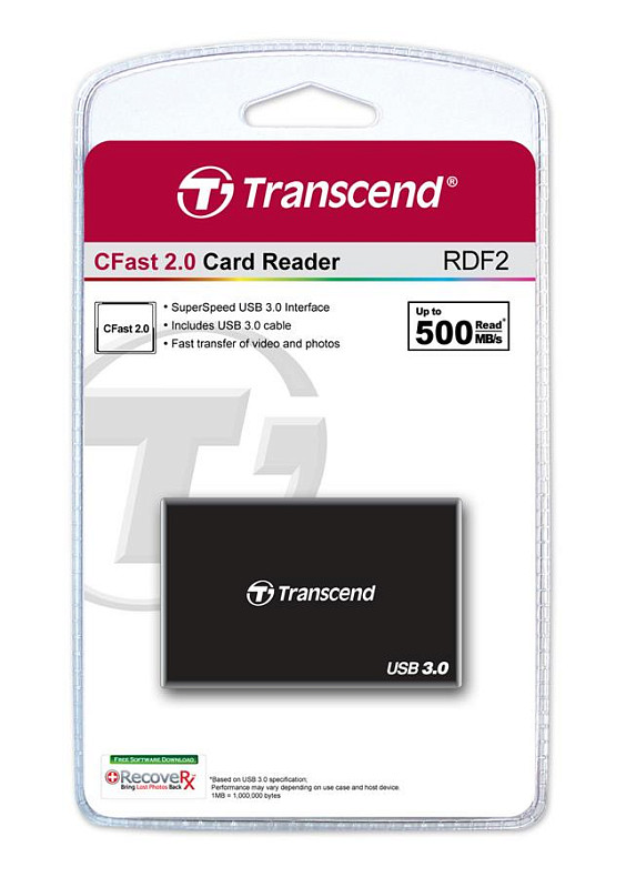 Кардридер Transcend USB 3.0 TS-RDF2