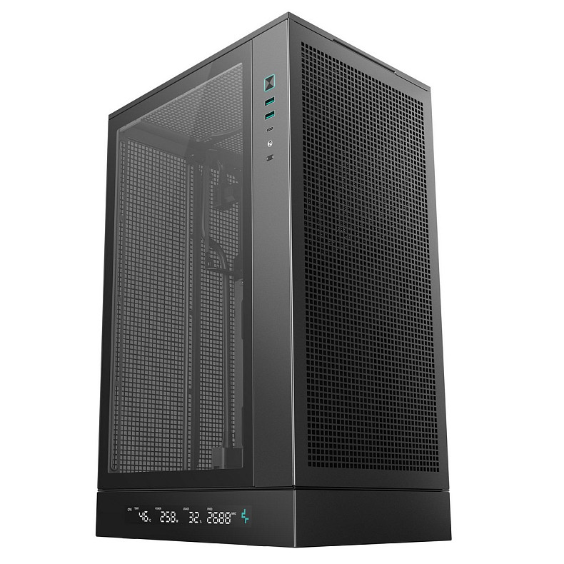 Корпус DeepCool CH270 Digital Black (R-CH270-BKNDM0-G-1) без БП