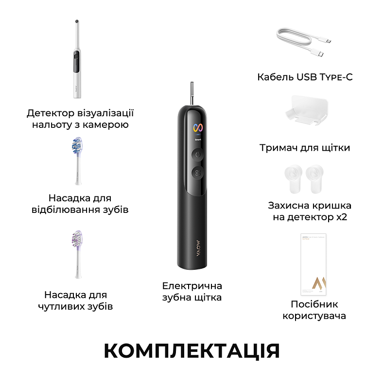 Електрична зубна щітка MOVA Fresh 20 Sensus-Black