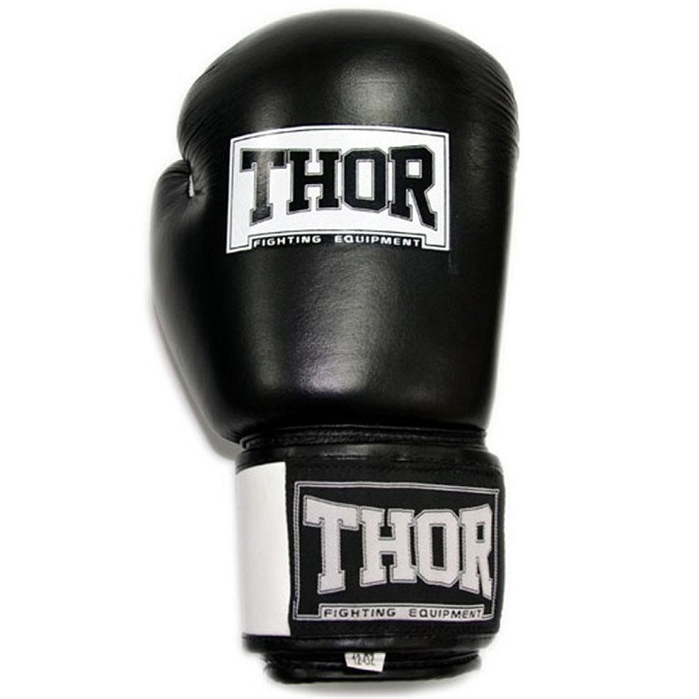 Перчатки боксерские THOR SPARRING 14oz /PU /черно-белые