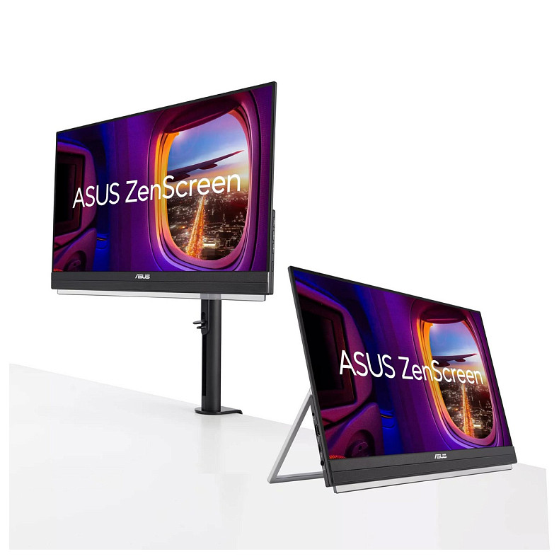 Монітор портативний Asus 21.5" ZenScreen MB229CF HDMI, USB-C, MM, IPS, 100Hz, AdaptiveSync, C-Clamp