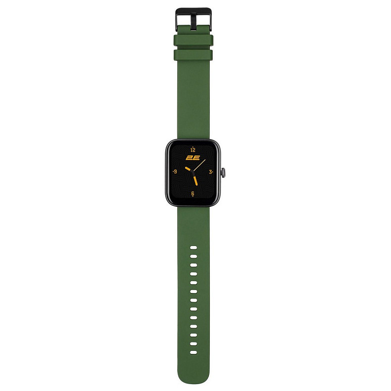 Смарт-часы 2E Alpha SQ Music Edition 46mm Black-Green (2E-CWW40BKGN)