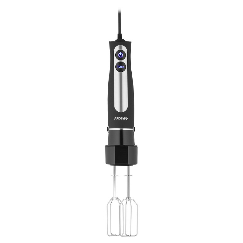 Блендер Ardesto занурювальний HBG-800BDWHCH, 800Вт, 3в1, чаша-600мл, чорно-сріблястий