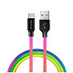 Кабель ColorWay USB-microUSB, 2.4А, 1м, Multicolor (CW-CBUM017-MC)