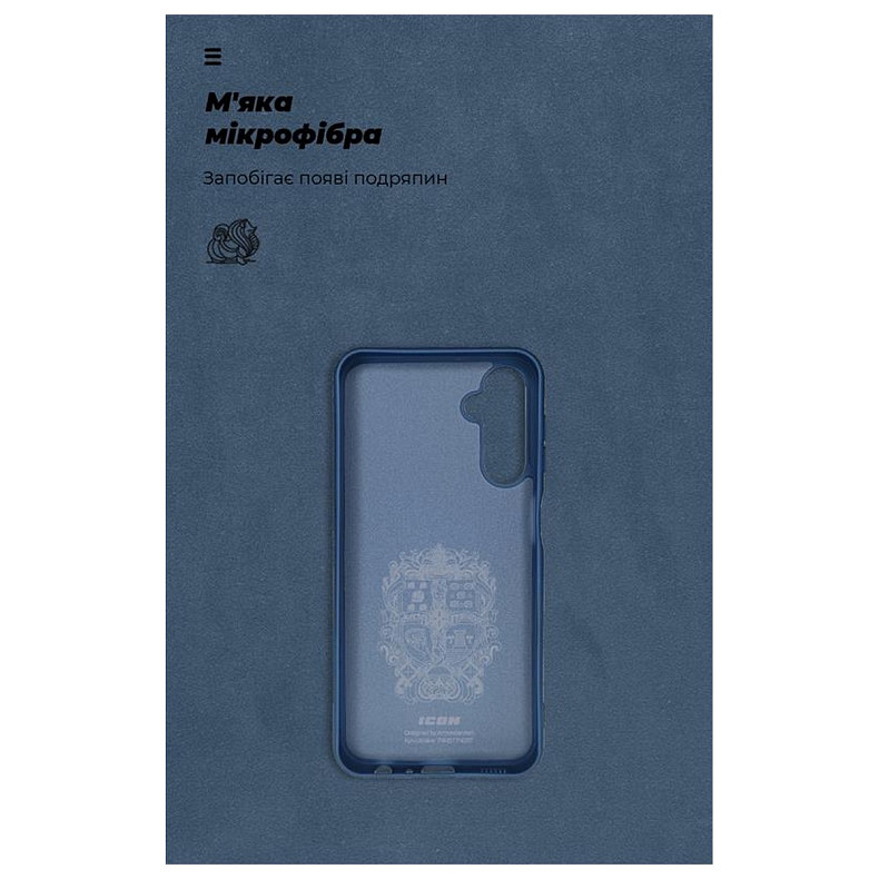 Чехол-накладка Armorstandart Icon для Samsung Galaxy A24 4G SM-A245 Camera cover Dark Blue (ARM68002