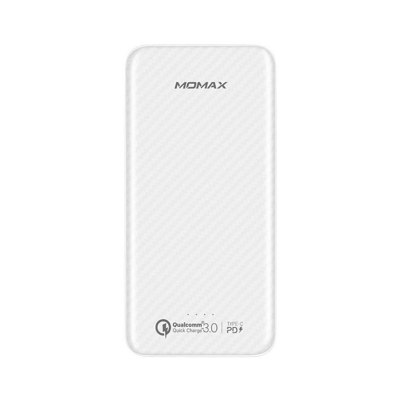 Универсальная мобильная батарея MOMAX iPower Minimal PD Quick Charge External Battery Pack 10000mAh White (IP65W)