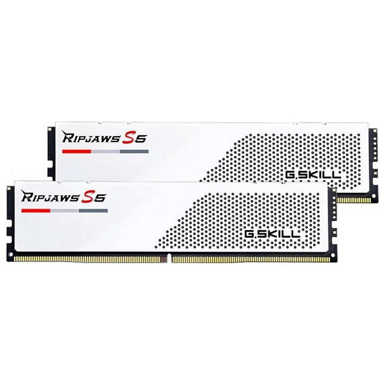 ОЗП DDR5 2x16GB/5200 G.Skill Ripjaws S5 White (F5-5200J4040A16GX2-RS5W)