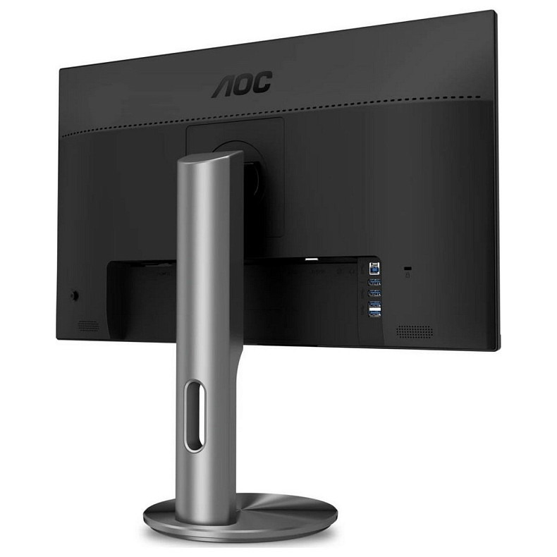 TFT 27" AOC Q2790PQE, IPS, QHD, D-SUB, HDMI, DP, USB, Pivot, чорний з срібн.