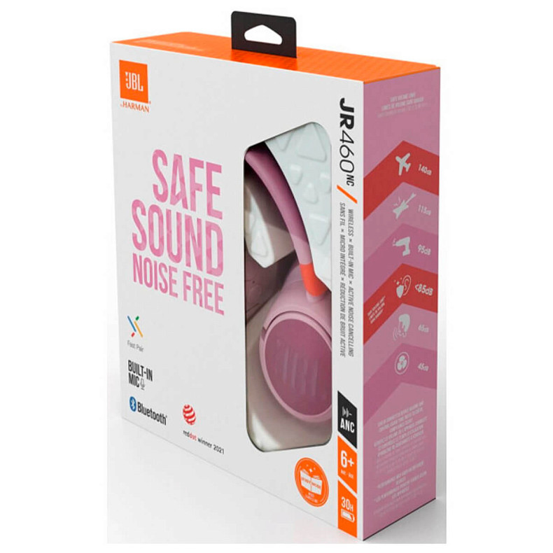 Навушники для дітей JBL JR 460 NC Pink (JBLJR460NCPIK)