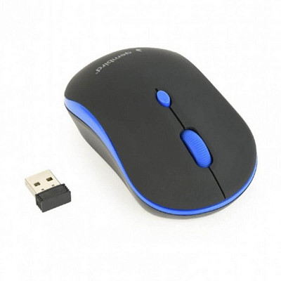 Мышка Gembird MUSW-4B-03-B Black/Blue USB