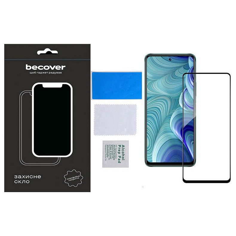 Защитное стекло BeCover для Poco M6 Pro 4G Black (710632)