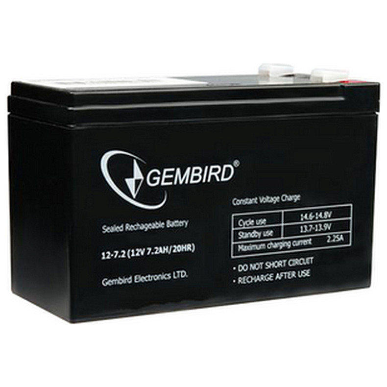 Акумуляторна батарея EnerGenie 12V 7.2AH (BAT-12V7.2AH) AGM