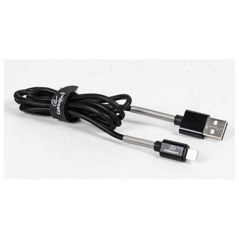 Кабель Cablexpert (CCPB-L-USB-06BK) USB 2.0 A - Lightning, премиум, 2.4А, 1м, черный